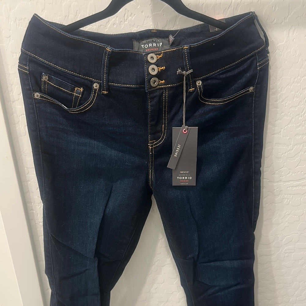 Torrid Blue Skinny Jeans with Rich Indigo Wash